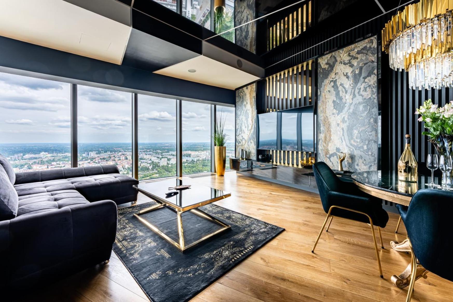 Apartamenty Sky Tower Z Jakuzzi Przy Oknie Вроцлав Екстериор снимка